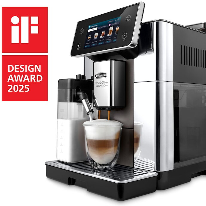 Espressor automat DELONGHI PrimaDonna Aromatic ECAM630.75.TSM, 2.2l, 1450W, 19 bar, 35 de bauturi calde si reci, argintiu [2]
