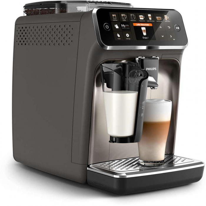 Espressor automat Philips Seria 5400 EP5444/90, sistem de lapte LatteGo, 12 bauturi, display digital TFT si pictograme color, filtru AquaClean, rasnita ceramica, optiune cafea macinata, functie MEMO 4 [3]