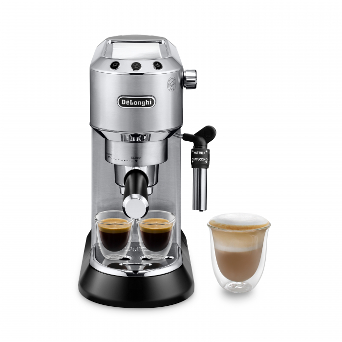 Espressor manual De’Longhi Dedica EC 685.M, 1300 W, 1.1 L, 15 bari, Argintiu [2]