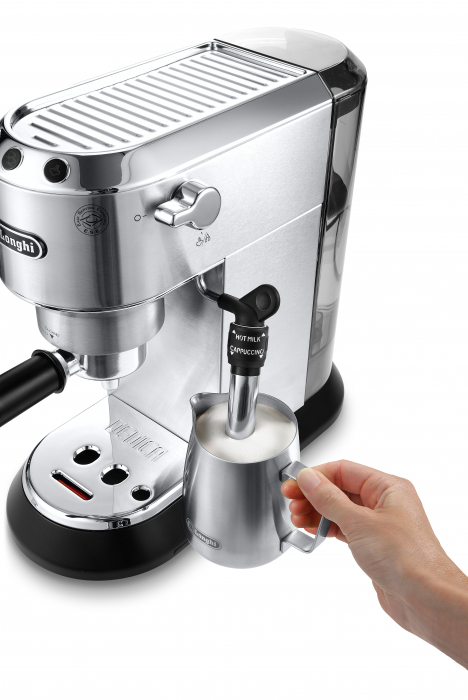 Espressor manual De’Longhi Dedica EC 685.M, 1300 W, 1.1 L, 15 bari, Argintiu [4]