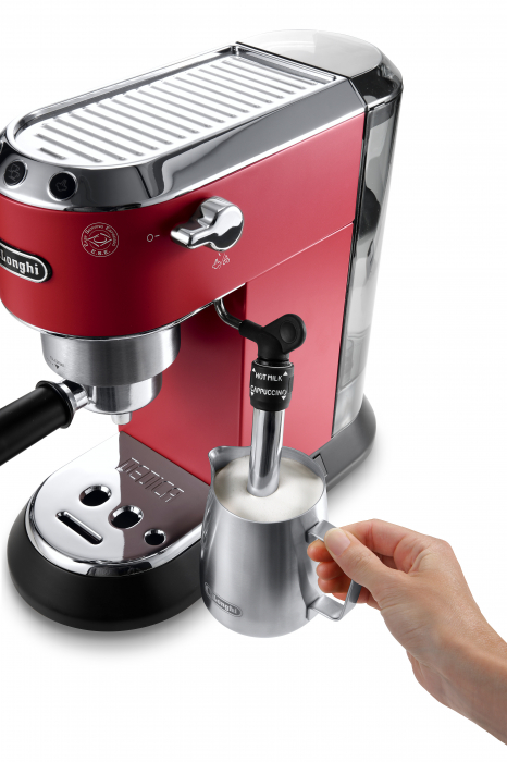 Espressor manual De’Longhi Dedica EC 685.R, 1300 W, 1.1 L, 15 bari, Rosu [2]