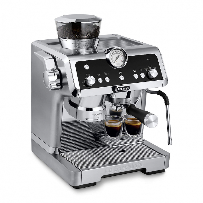 Espressor manual DE, LONGHI LA SPECIALISTA PRESTIGIO EC 9355.M, 1450W, 19 bari, 2l, Argintiu