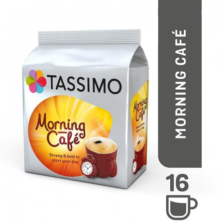 Tassimo - Capsule cafea, Jacobs Tassimo Morning Cafe, 16 bauturi x 215 ml, 16 capsule