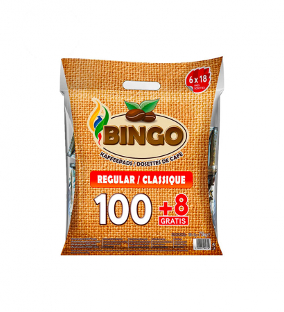 Reduceri % - Bingo Regular compatibile Senseo 100 paduri + 8 gratis