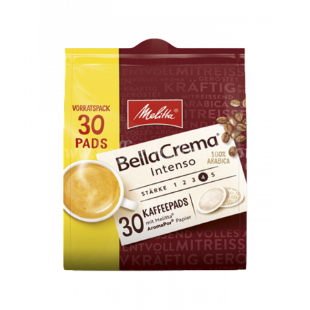 Paduri compatibile Senseo - Cafea Melitta Bella Crema Intenso, 30 paduri, compatibile Senseo