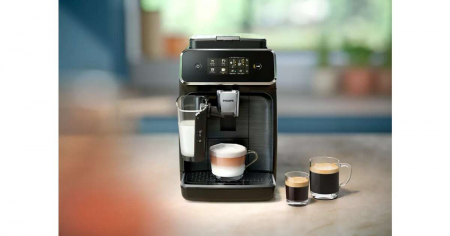 Espressor automat Philips LatteGo EP3343/90, 1.8l, 6 bauturi, 1500W, 15 bar, Alb-Negru [1]