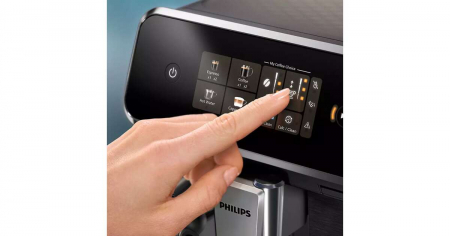 Espressor automat Philips LatteGo EP3343/90, 1.8l, 6 bauturi, 1500W, 15 bar, Alb-Negru [3]