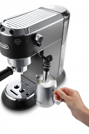 Espressor manual De’Longhi Dedica EC 685.BK, 1300 W, 1.1 L, 15 bari, Negru [7]