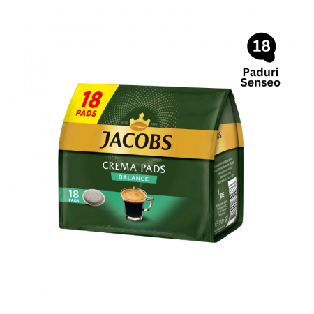 Paduri Compatibile Philips Senseo - Jacobs Crema Balance 18 paduri, compatibile Senseo