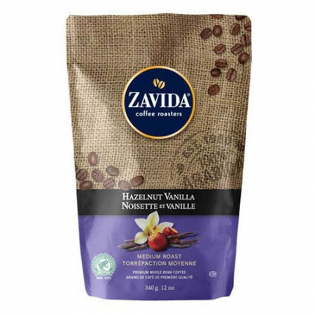 Reduceri % - Cafea Zavida aroma alune de padure si vanilie (Hazelnut Vanilla Coffee 340gr)