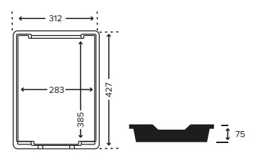Tavita depozitare F1 Tray Light Grey [2]