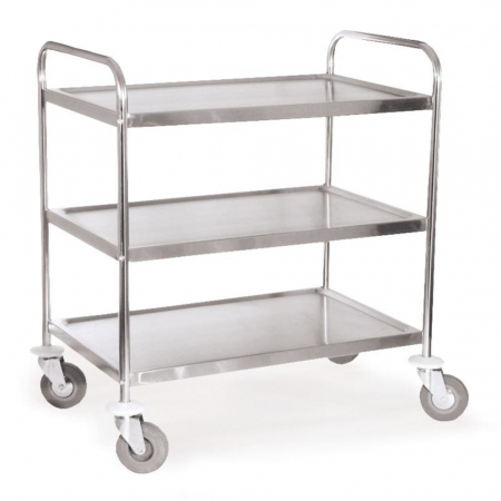 Accesorii - Carucior din inox cu 3 rafturi 860 x 560 x 950mm