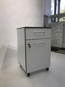 Corp mobil under-bench de depozitare, cu un sertar si o usa - 500 mm (HPL) [3]