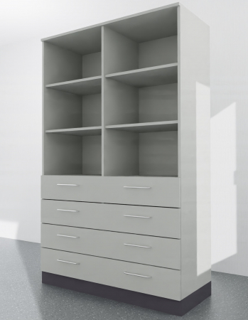 Dulapuri la sol - Dulap 4 sertare jos etajera sus 1200x600x2000- 2 BUCATI
