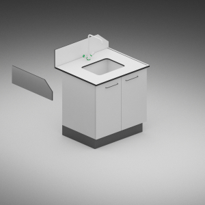 Modul sanitar simplu - dimensiuni 1200/750/900 mm [1]