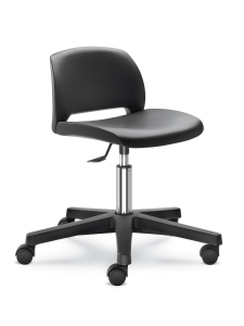 Scaun de laborator cu spatar scund - fix/mobil [2]