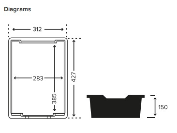 Tavita depozitare adanca F2 Tray Kiwi Jelly [1]