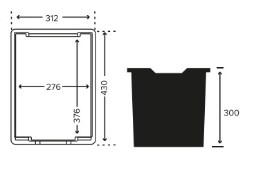 Tavita depozitare Jumbo F3 Tray Tropical Orange [1]