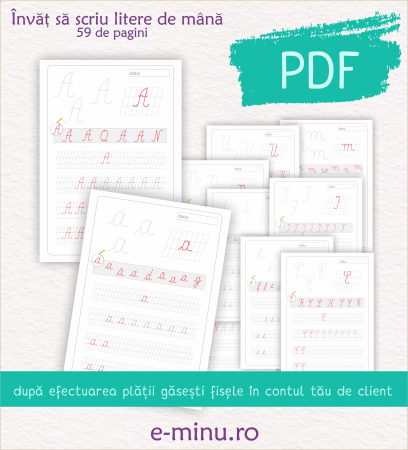 Invat sa scriu literele de mana - PDF