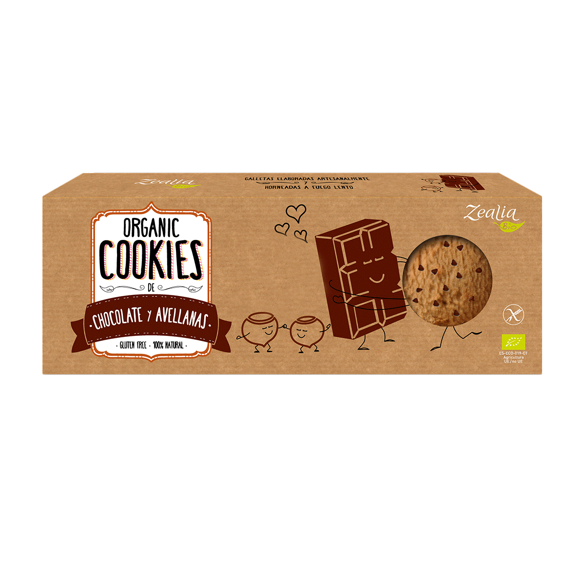 Cookies cu ciocolata si alune de padure 135 g, bio, fara gluten [1]