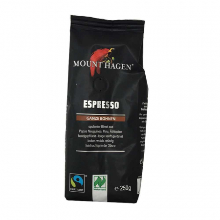 Cafea Bio Espresso boabe Mount Hagen, 250 gr