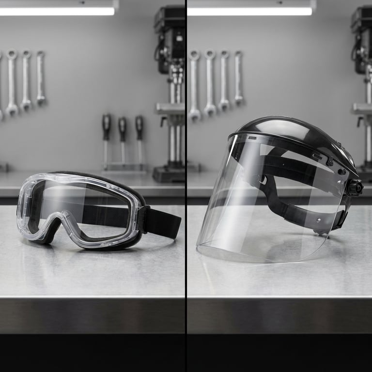 Ochelari de protectie sau viziera de protectie? Cum alegi corect pentru laborator, santier si praf