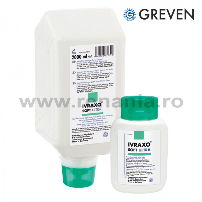 Agent special de curatat mainile Greven IVRAXO SOFT ULTRA, 2000ml [2]
