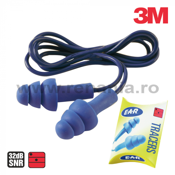Antifoane interne de protectie 3M TR-01-000, tip bradut, cu snur [2]