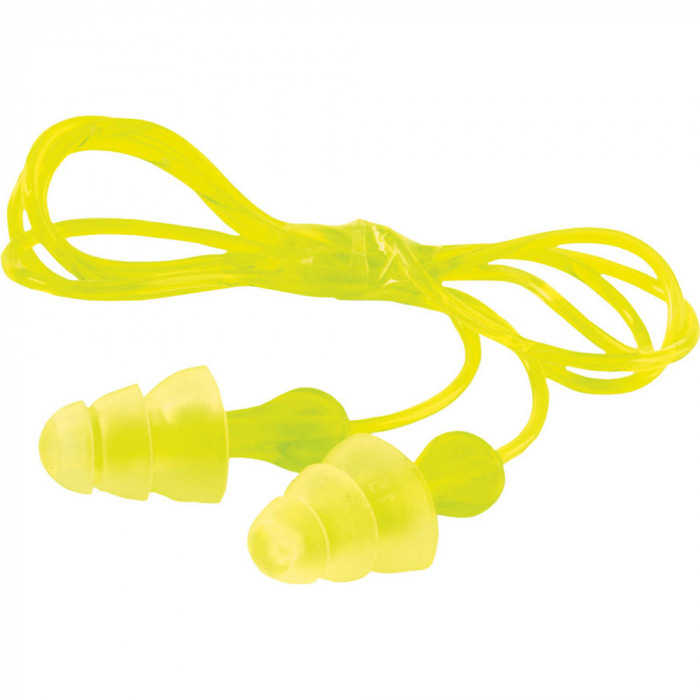 Antifoane interne de protectie 3M TRI-FLANGE, cu snur, tip bradut, reutilizabile [2]