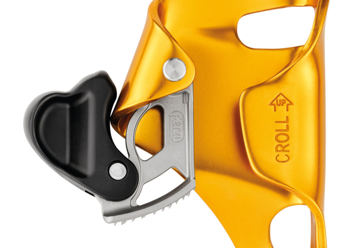 Blocator Petzl piept CROLL L B016Aa00, deschidere mana stanga, compatibil cu vesta SECUR [2]