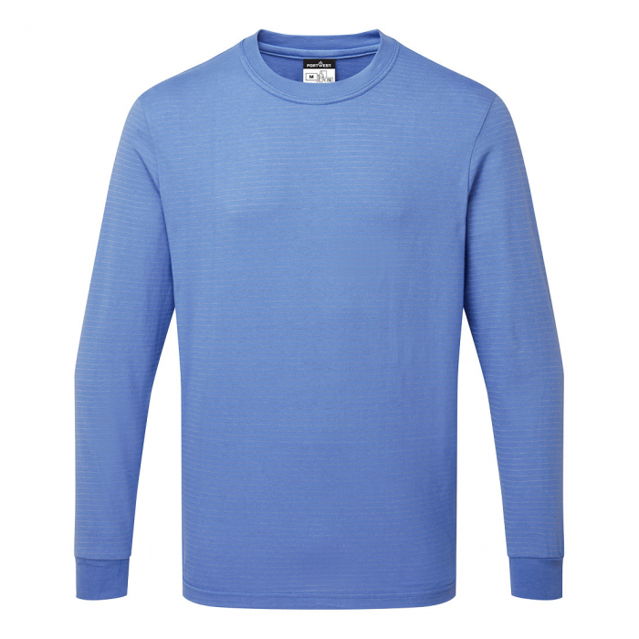 Bluza clasica antistatica Portwest AS22 ESD, 96% bumbac, 4% fibra carbon, 195 gr/mp [4]