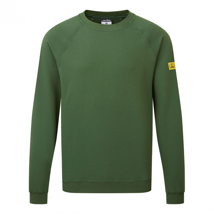 Bluza clasica antistatica Portwest AS24 ESD, 96% bumbac, 4% fibra carbon, 300 gr/mp [1]