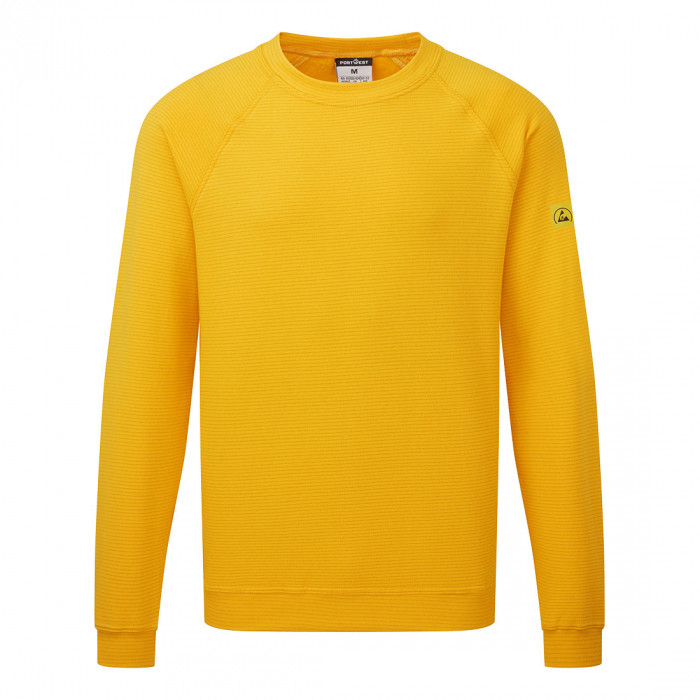 Bluza clasica antistatica Portwest AS24 ESD, 96% bumbac, 4% fibra carbon, 300 gr/mp [1]