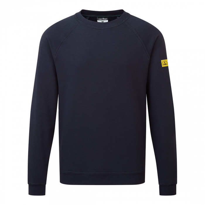 Bluza clasica antistatica Portwest AS24 ESD, 96% bumbac, 4% fibra carbon, 300 gr/mp [1]
