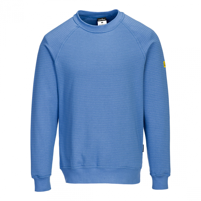 Bluza clasica antistatica Portwest AS24 ESD, 96% bumbac, 4% fibra carbon, 300 gr/mp [1]