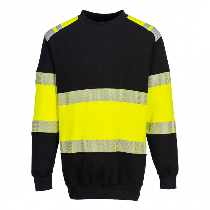 Bluza cu maneca lunga ignifuga reflectorizanta Portwest FR716, 60% modacrilic, 39% bumbac, 1% fibre carbon, 300 gr/mp-APROV 10.05 [1]