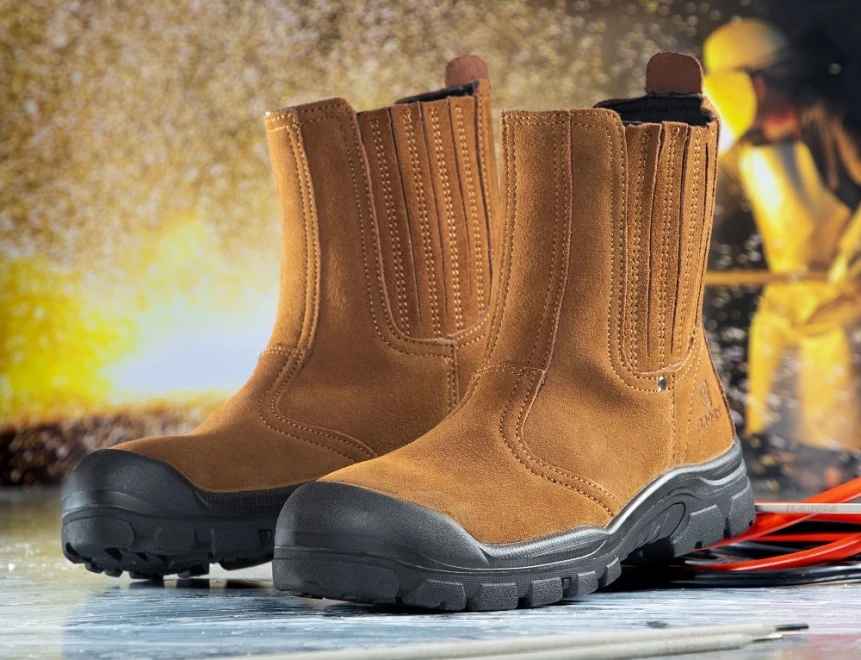 Bocanci de lucru Ardon WELDER O1 HRO, piele intoarsa [6]