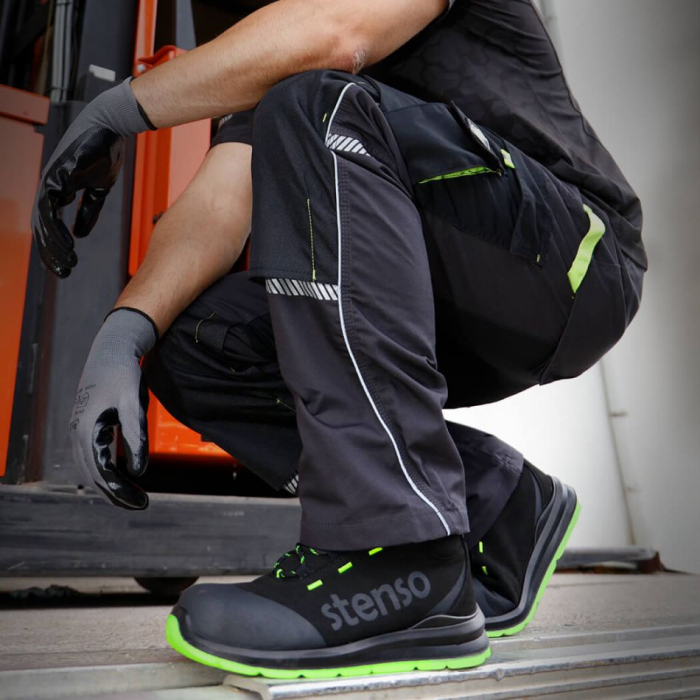 Bocanci de protectie Stenso JETT GREEN ANKLE MF S3, cu bombeu compozit si lamela [2]