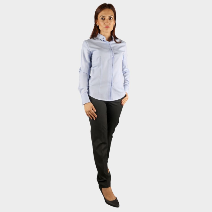 Camasa dama cu maneca lunga Stenso MARON LIGHT, 70% bumbac, 30% poliester, 115 gr/mp [2]