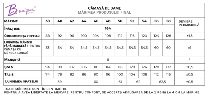 Camasa dama Stenso CAMISA cu maneci 3/4, bumbac/poliester [2]