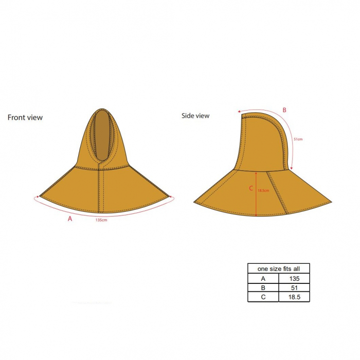 Capison ignifug de protectie sudura Portwest TAN SW33, piele spalt bovina,  grosime 1,3 mm [2]