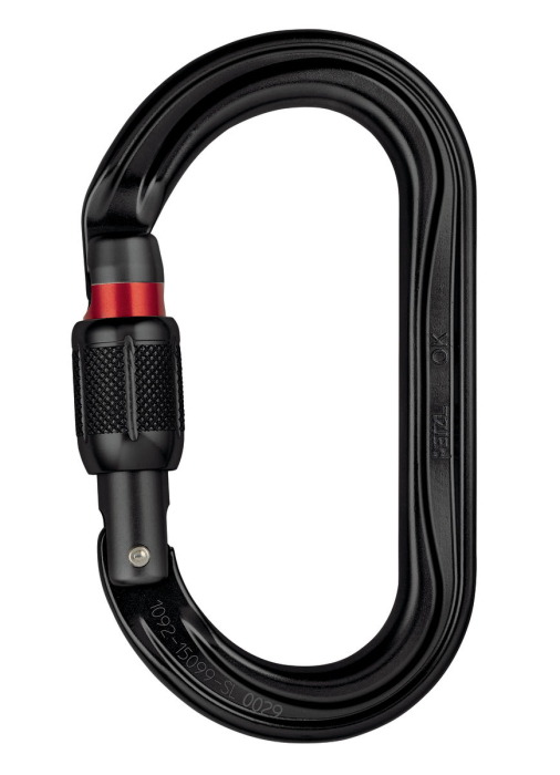 Carabiniera Petzl OK SL ovala M33A Sln, aluminiu, cu inchiedere prin infiletare [2]