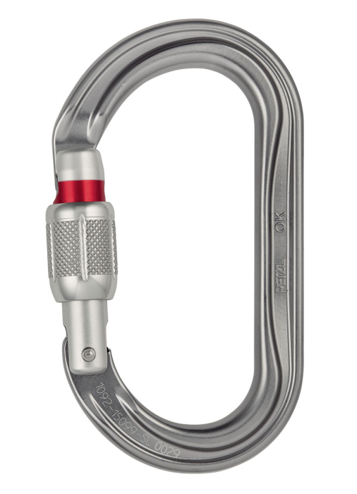 Carabiniera Petzl Ok SL  ovala M33A Sl, aluminiu, cu inchidere prin infiletare [1]