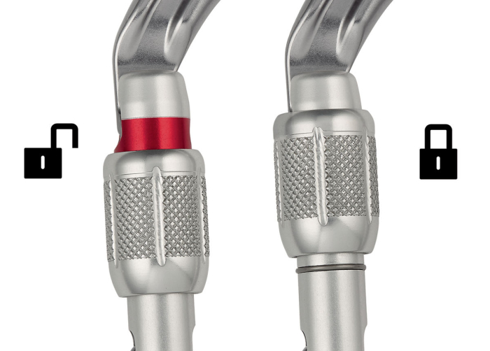 Carabiniera Petzl Ok SL  ovala M33A Sl, aluminiu, cu inchidere prin infiletare [2]