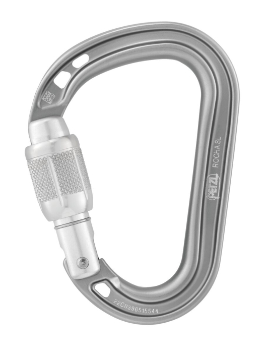 Carabiniera Petzl ROCHA SL tip HMS M027Aa01, aluminiu, cu inchidere prin infiletare [2]