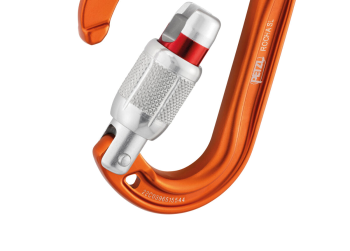 Carabiniera Petzl ROCHA SL tip HMS M027Aa00, aluminiu, cu inchidere prin infiletare [2]