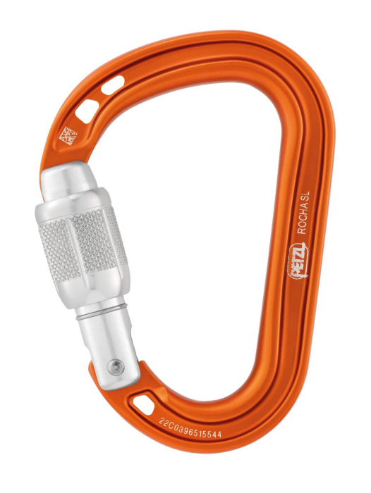 Carabiniera Petzl ROCHA SL tip HMS M027Aa00, aluminiu, cu inchidere prin infiletare [3]