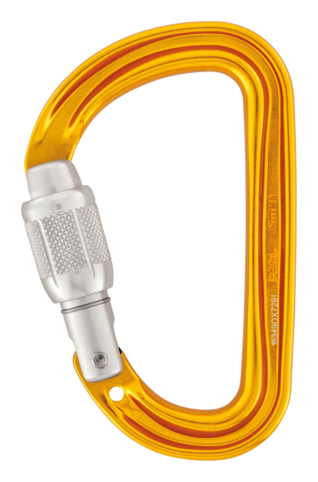 Carabiniera Petzl SM'D SL tip D M39A Sl, aluminiu, cu inchidere prin infiletare [1]