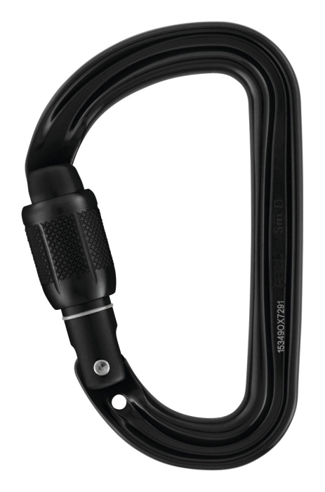 Carabiniera Petzl SM'D SL tip D M39A Sln, aluminiu, cu inchidere prin infiletare [1]