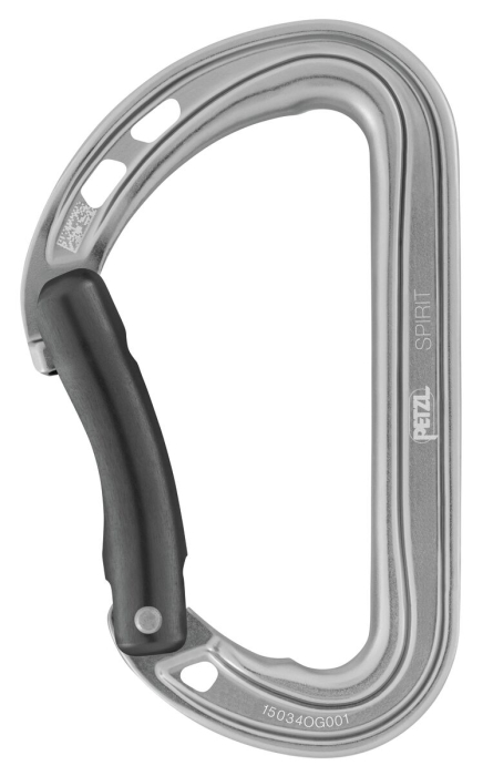 Carabiniera Petzl SPIRIT poarta indoita M061Ab02, aluminu, fara siguranta [1]